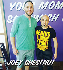 Joey Chestnut and Ike